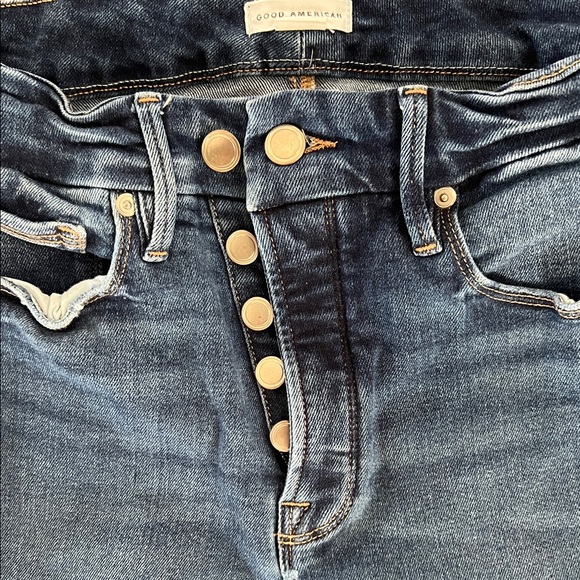 Good American | GOOD WAIST SKINNY SUPER COMPRESSION JEANS| INDIGO441 - Picture 5 of 7